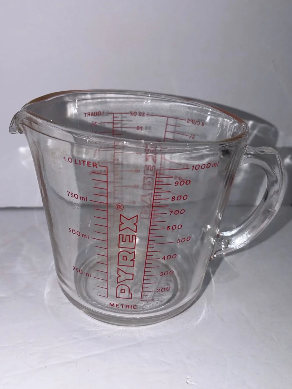 Vintage Pyrex Clear Glass 4 Cup Measuring Cup Model 532